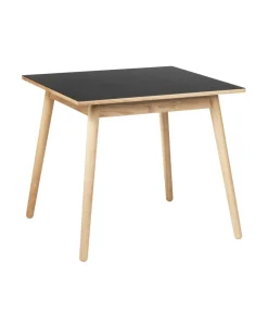 Poul M. Volther C35A - Spisebord - Eg - Linoleum - Sort Online