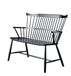 Børge Mogensen J52D - Bænk - Bøg - Jet Black New