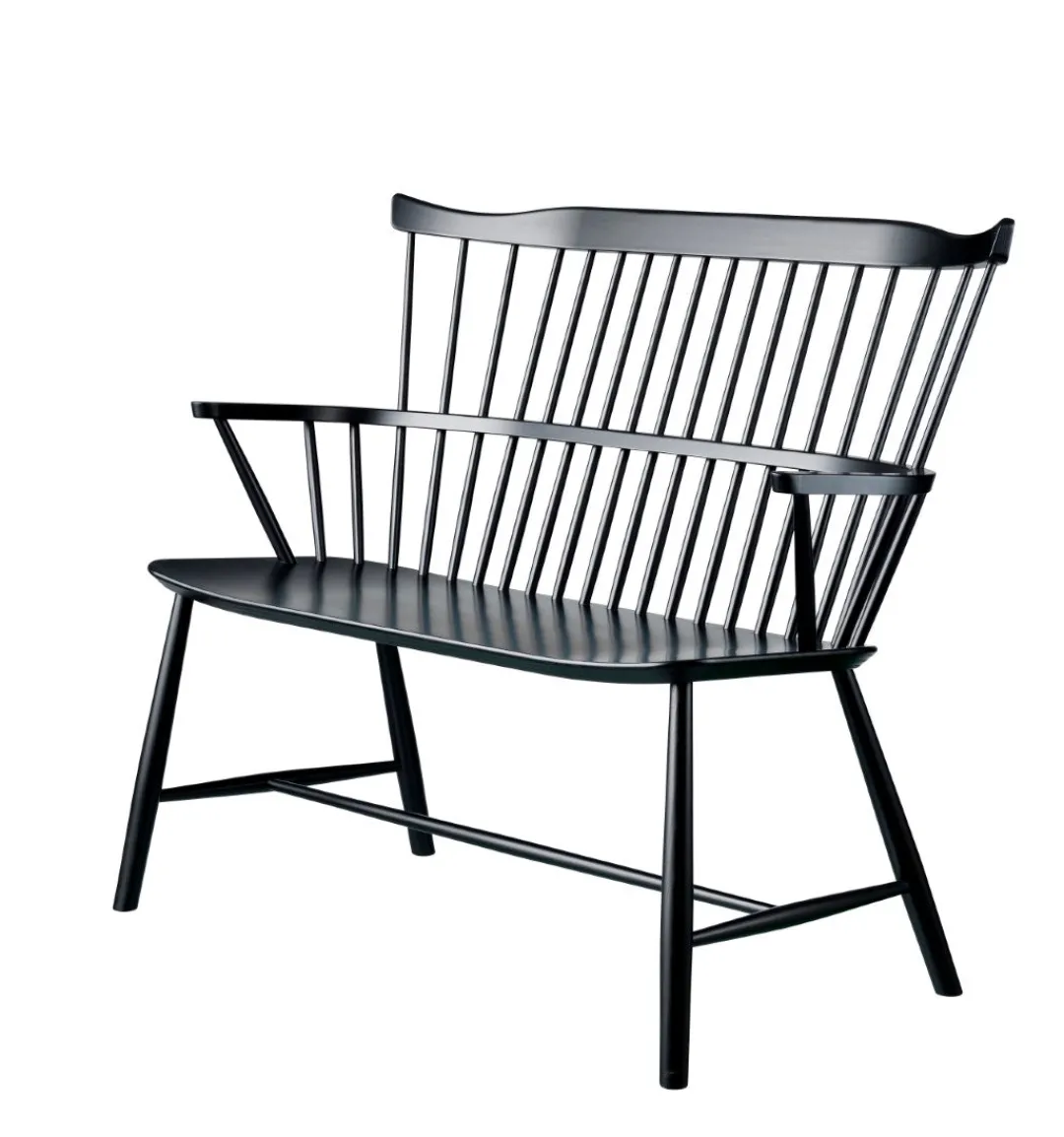 Børge Mogensen J52D - Bænk - Bøg - Jet Black New