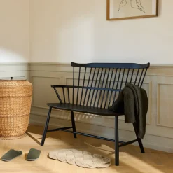 Børge Mogensen J52D - Bænk - Bøg - Jet Black New