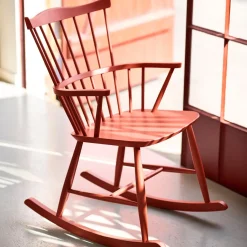 Børge Mogensen J52G - Gyngestol - Bøg - Brick Red