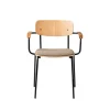 Jakob Thau J183 Holmen - Stabelstol m/armlæn - Taupe Clearance
