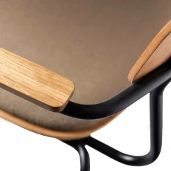 Jakob Thau J183 Holmen - Stabelstol m/armlæn - Taupe Clearance