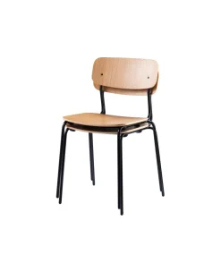 Jakob Thau J182 Holmen - Stabelstol - Stål - Eg - 4 stk. Best
