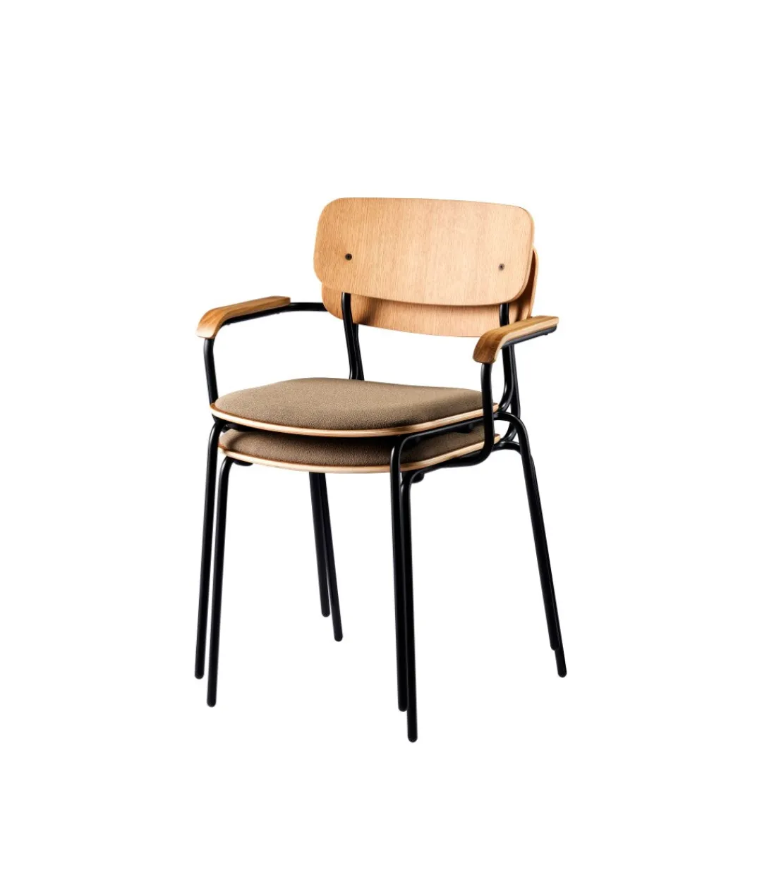Jakob Thau J182 - Holmen - Stabelstol - Stål - Grain - Taupe Outlet