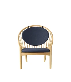 Poul M. Volther J166 Jørna - Stol - Eg - Dark Blue Best