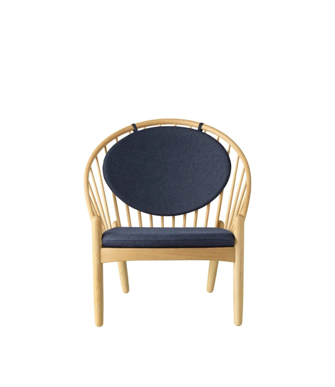 Poul M. Volther J166 Jørna - Stol - Eg - Dark Blue Best