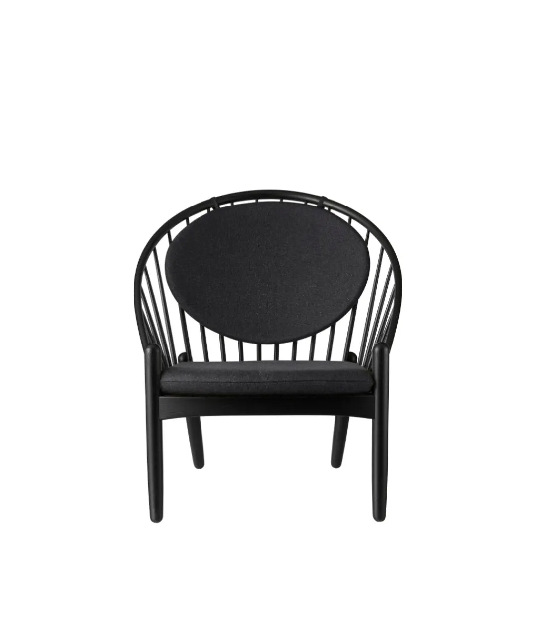 Poul M. Volther J166 Jørna - Stol - Jet Black - Dark Grey Outlet