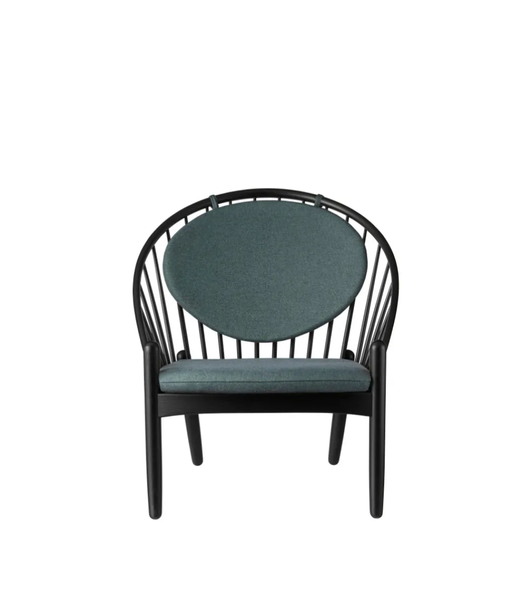 Poul M. Volther J166 Jørna - Stol - Jet Black - Green Hot