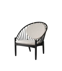 Poul M. Volther J166 Jørna - Stol - Jet Black - Light Grey Discount