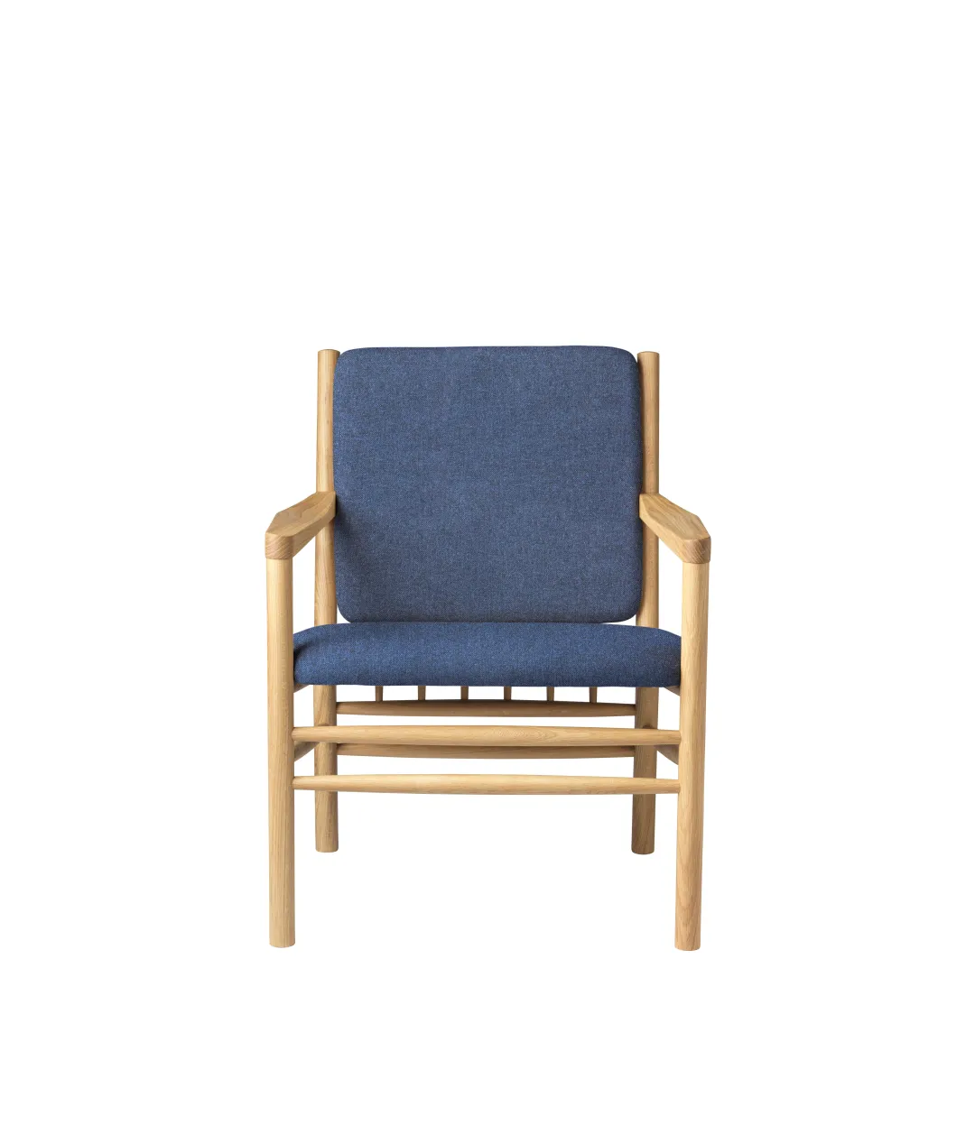Erik Ole Jørgensen J147 - Lænestol - Eg - Dark Blue (36)