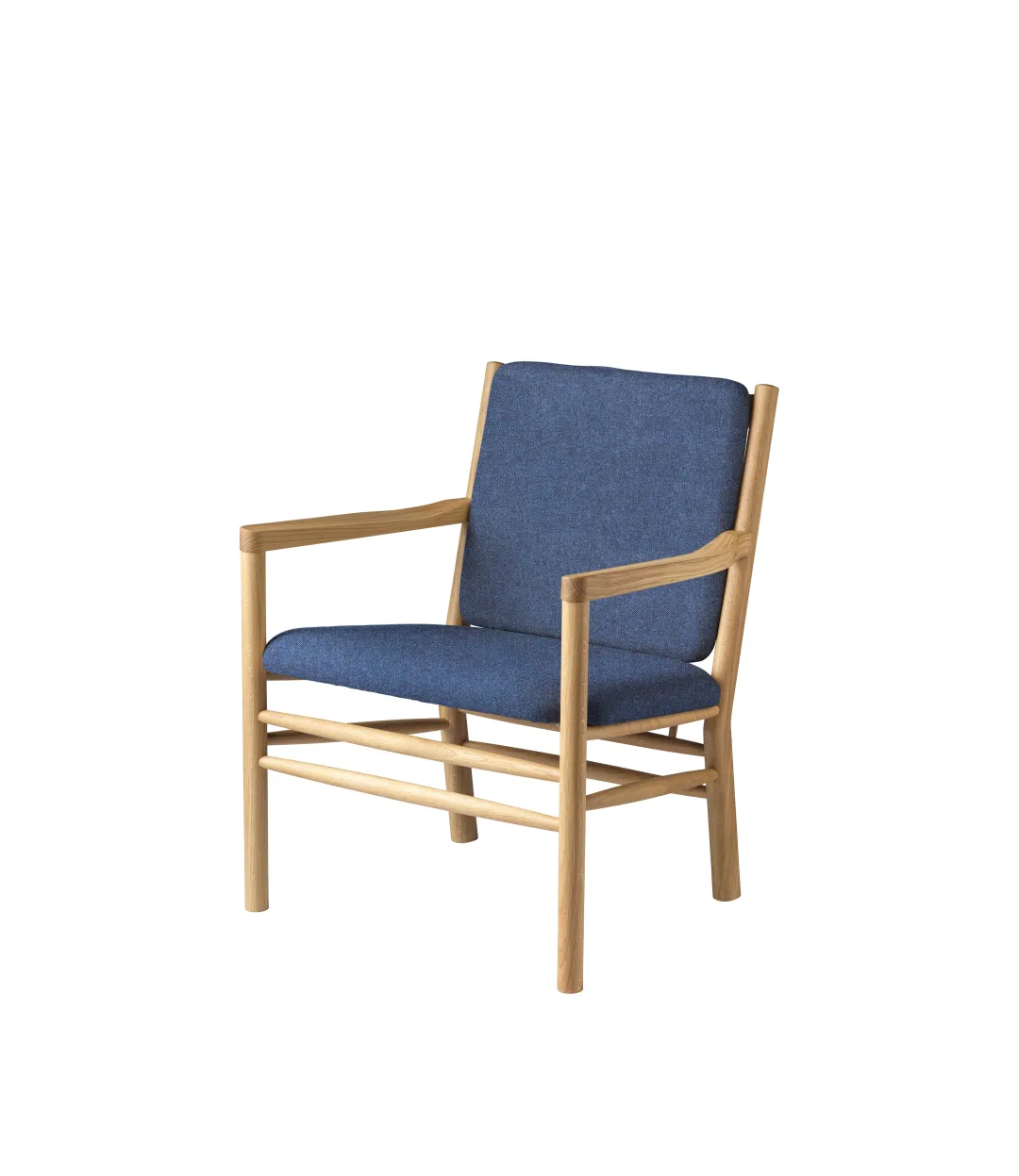 Erik Ole Jørgensen J147 - Lænestol - Eg - Dark Blue (36)