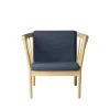 Erik Ole Jørgensen J146 - Lænestol - Eg - Dark Blue (4125) Outlet