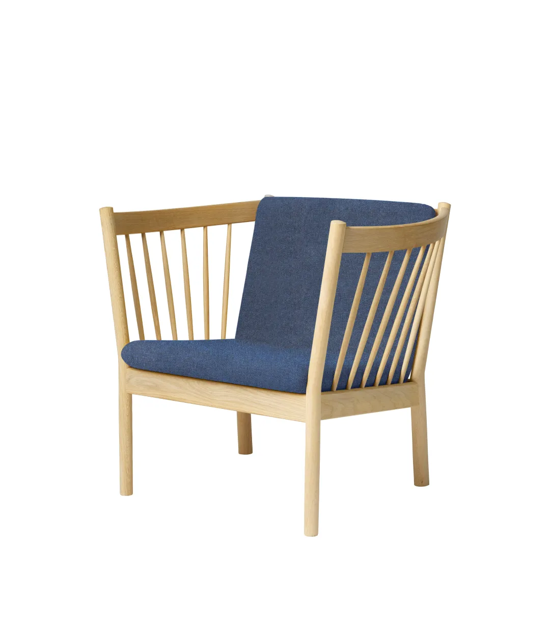 Erik Ole Jørgensen J146 - Lænestol - Eg - Dark Blue (36) Sale