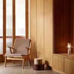 Poul M. Volther J53 - Lænestol - Eg - Taupe Sale