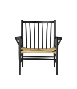 Jørgen Bækmark J82 - Loungestol - Bøg - Jet Black Hot