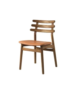 Poul M. Volther J48 - Stol - Røget eg - Cognac læder Online