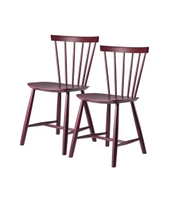 Poul M. Volther J46 - Stol - 2 stk - Bøg - Black Red Online