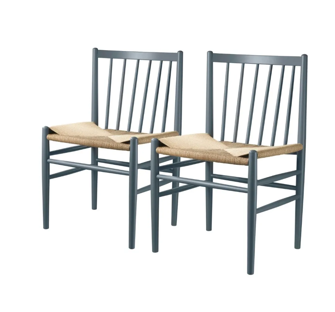 Jørgen Bækmark J80 - Stol - 2 stk - Bøg - Blue Grey Discount