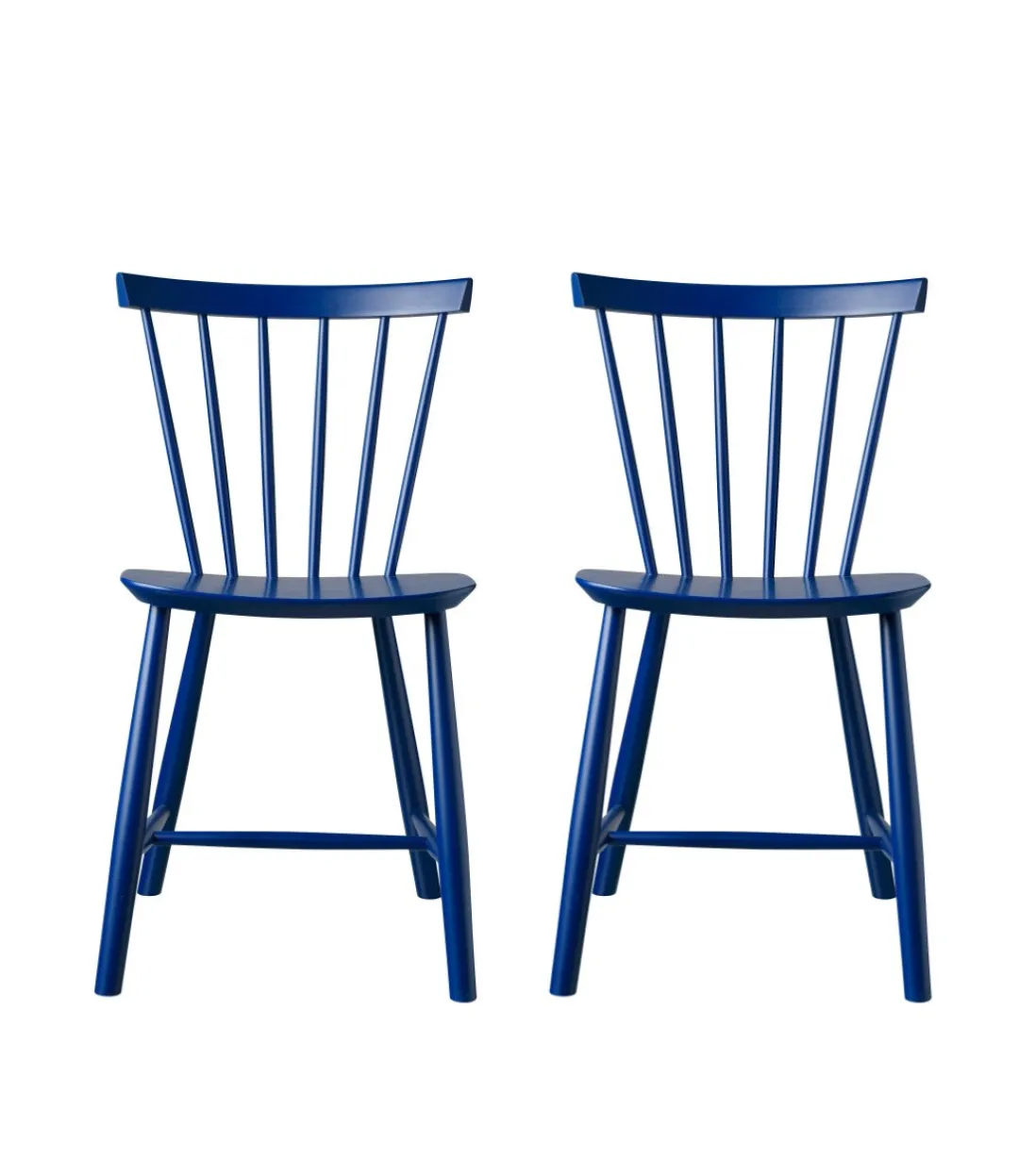 Poul M. Volther J46 - Stol - 2 stk - Bøg - Dark Blue Best
