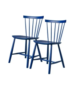 Poul M. Volther J46 - Stol - 2 stk - Bøg - Dark Blue Best