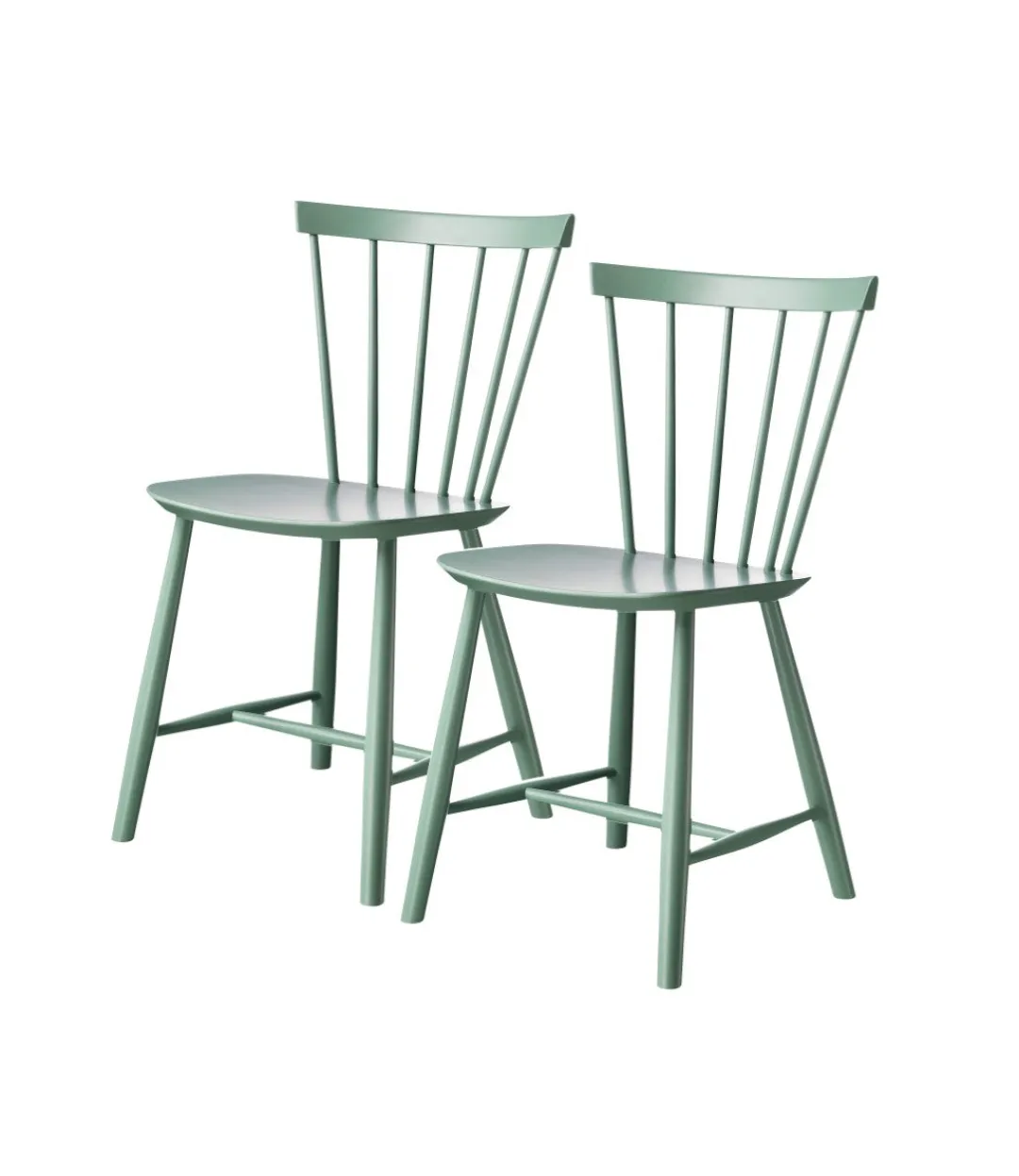 Poul M. Volther J46 - Stol - 2 stk - Bøg - Dusty Green Hot