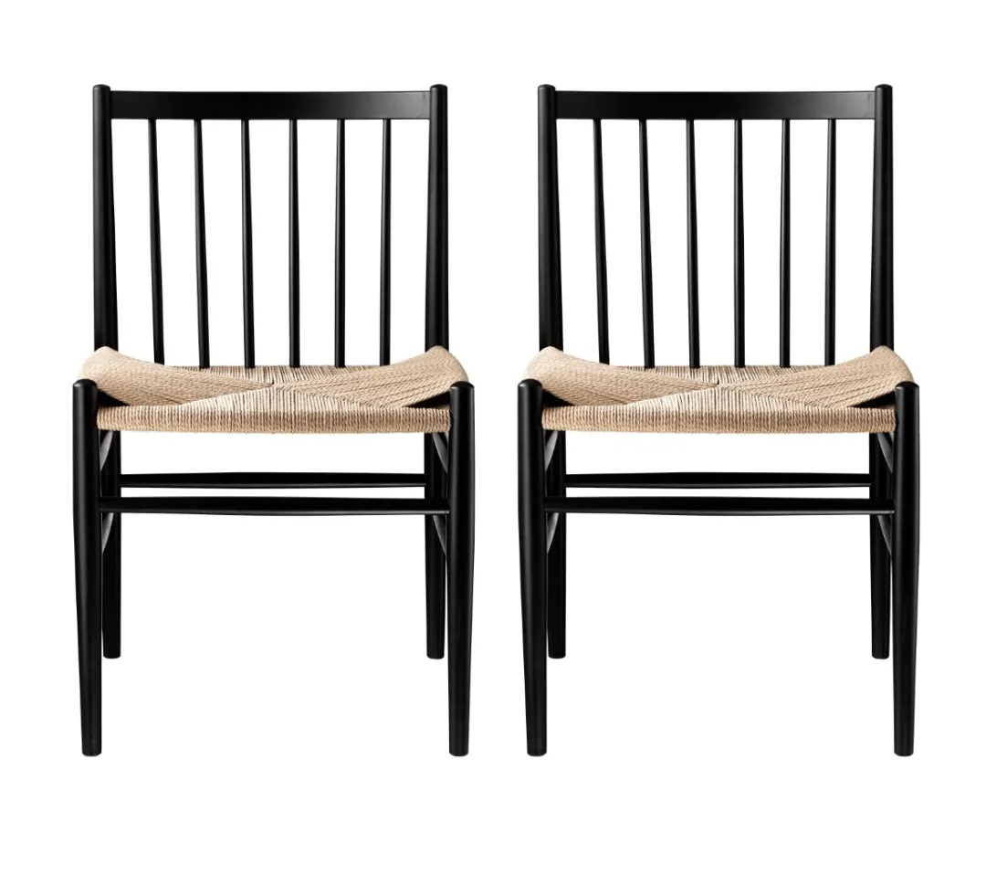 Jørgen Bækmark J80 - Stol - 2 stk - Bøg - Jet Black Online
