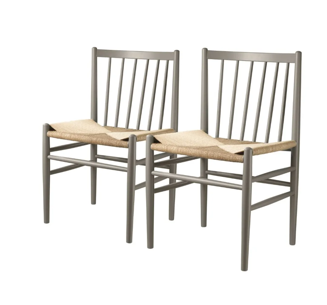 Jørgen Bækmark J80 - Stol - 2 stk - Bøg - Moss Grey New