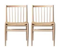 Jørgen Bækmark J80 - Stol - 2 stk - Bøg - Sæbebehandlet Discount
