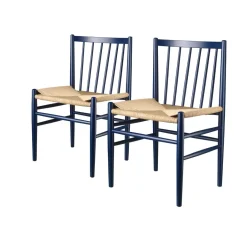 Jørgen Bækmark J80 - Stol - 2 stk - Bøg - Steel Blue Hot