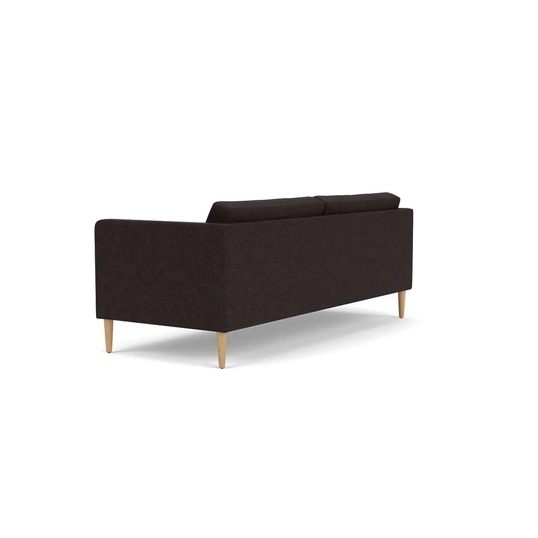 Unit10 L42 Firhøj - 2,5 pers. sofa - Eg - Black-Brown Clearance