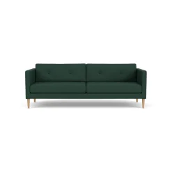 Unit10 L42 Firhøj - 3 pers. sofa - Eg - Green (32) Outlet