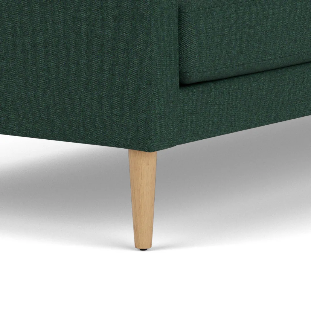 Unit10 L42 Firhøj - 3 pers. sofa - Eg - Green (32) Outlet