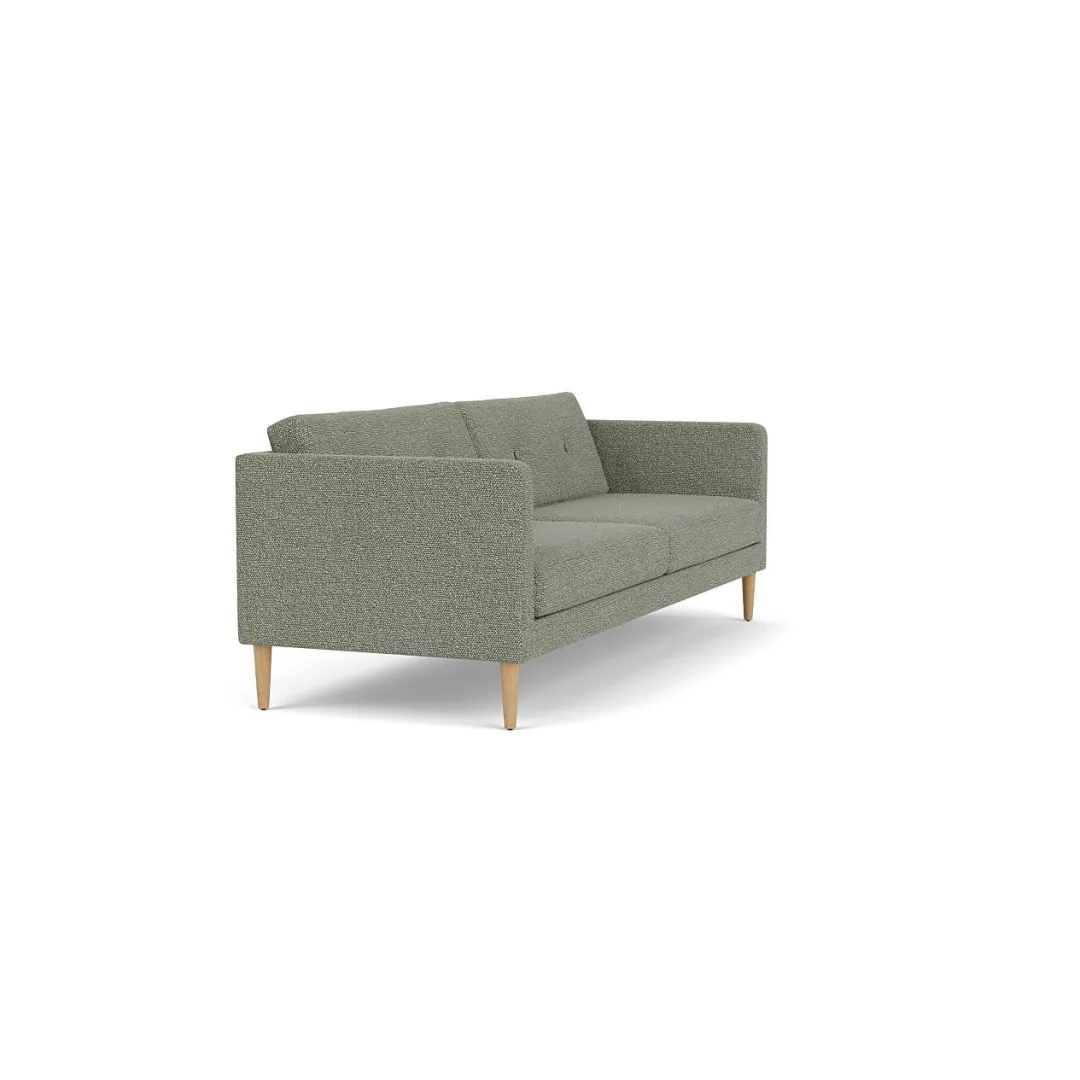 Unit10 L42 Firhøj - 3 pers. sofa - Eg - Green-Melange(56) Hot