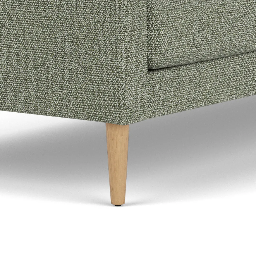 Unit10 L42 Firhøj - 3 pers. sofa - Eg - Green-Melange(56) Hot