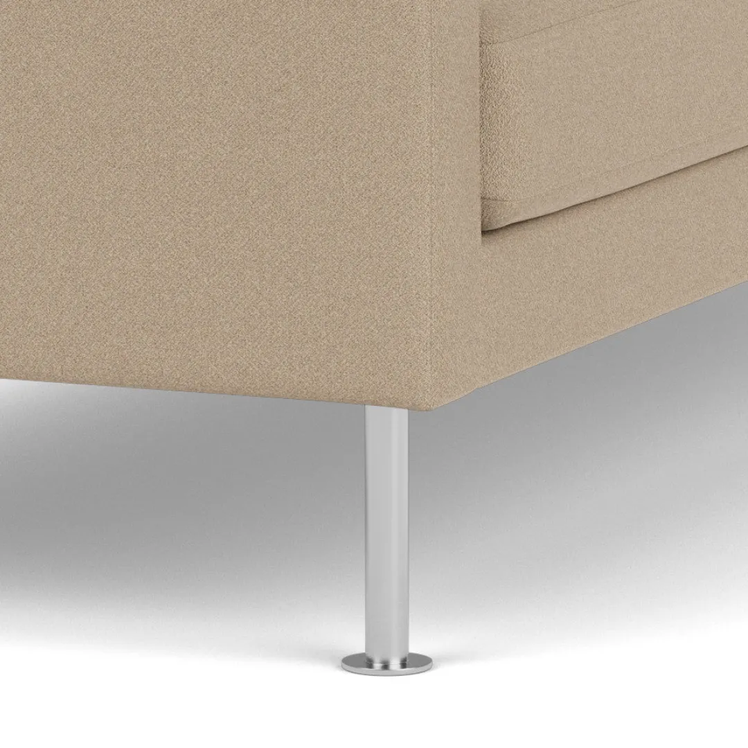 Unit10 L42 Firhøj - 2,5 pers. sofa - Stål - Beige (61252) Online