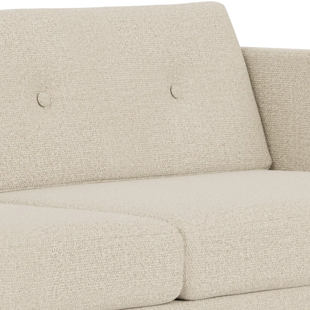 Unit10 L42 Firhøj - 2,5 pers. sofa - Stål - Beige (00) Clearance