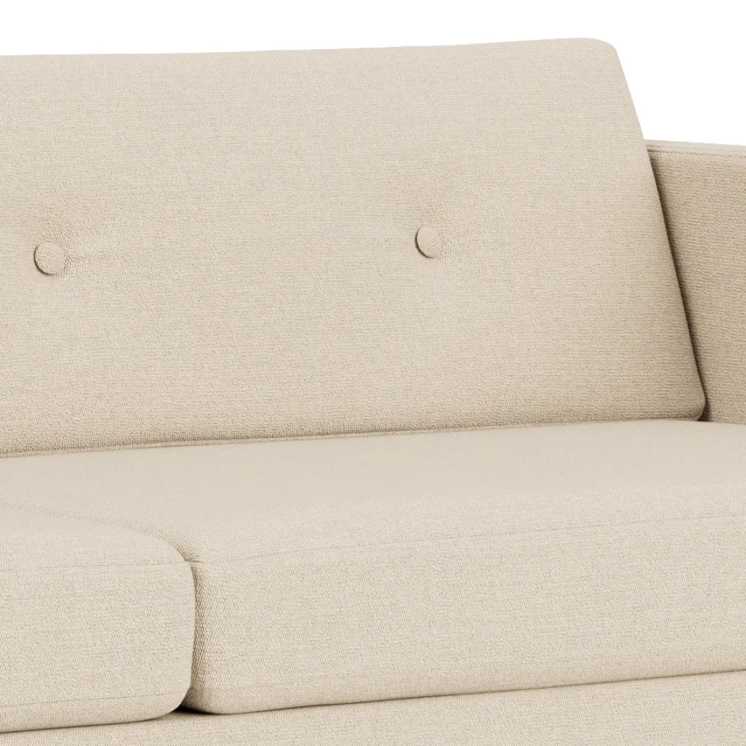 Unit10 L42 Firhøj - 3 pers. sofa - Stål - Beige (90)