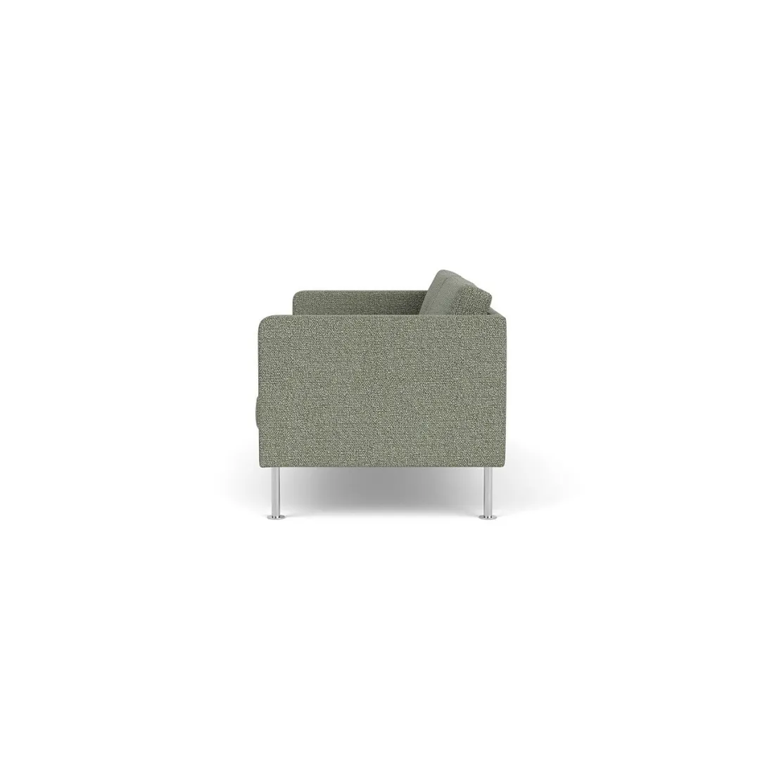 Unit10 L42 Firhøj - 2,5 pers. sofa - Stål - Green-Melange Outlet