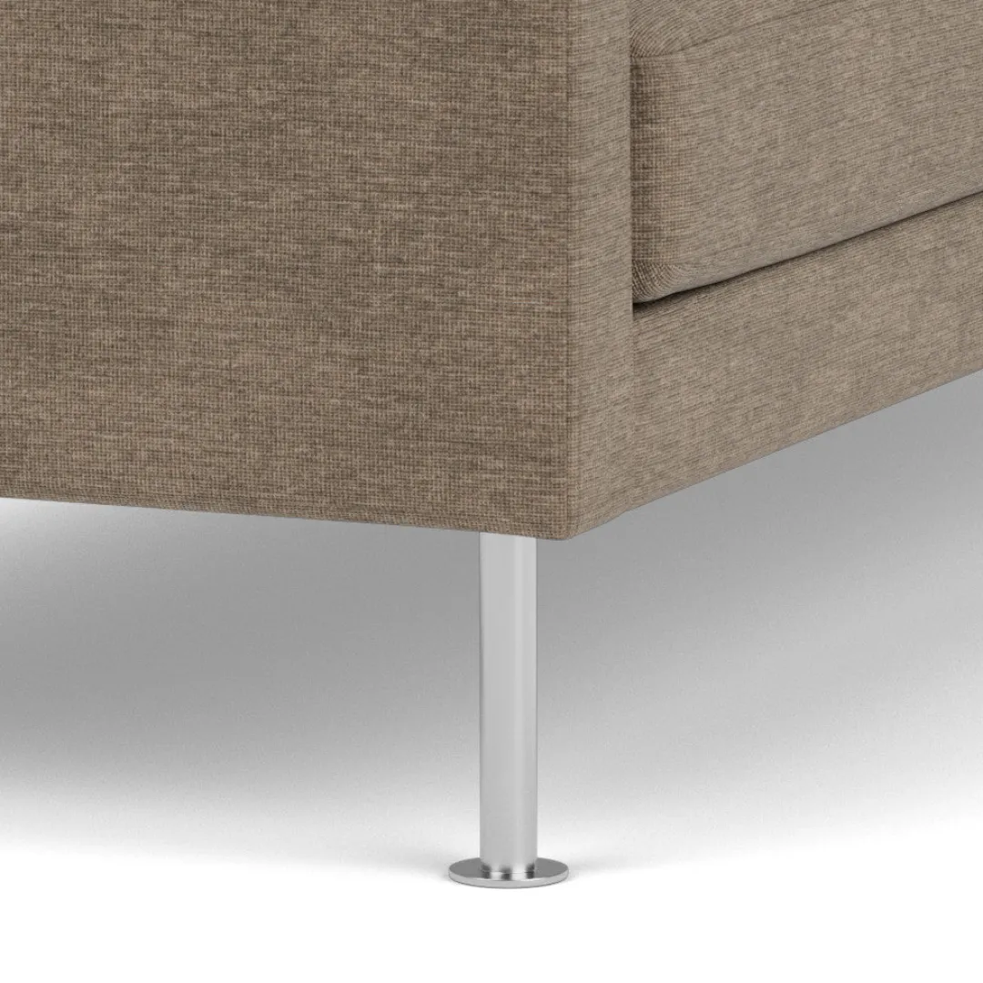 Unit10 L42 Firhøj - 2,5 pers. sofa - Stål - Taupe (233)