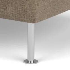 Unit10 L42 Firhøj - Puf - Stål - Taupe (233)