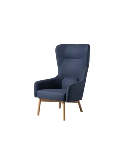 Foersom & Hiort-Lorenzen L35 Gesja - Øreklapstol - Eg - Dark Blue Outlet