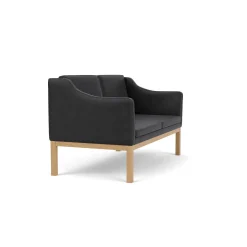 Mogens Koch L45 - MK154 - 2 pers. sofa - Black New