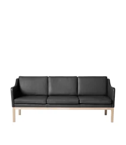 Mogens Koch L43 MK46 - 3 pers. sofa - Sort læder Discount