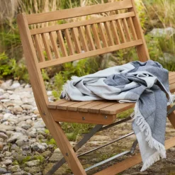 Thomas E. Alken M24 Lilleø - Altanbænk - Stål - Teak Sale
