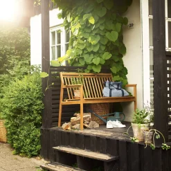 Thomas E. Alken M12 Sammen - 2 pers. havebænk med ryglæn - Teak Clearance
