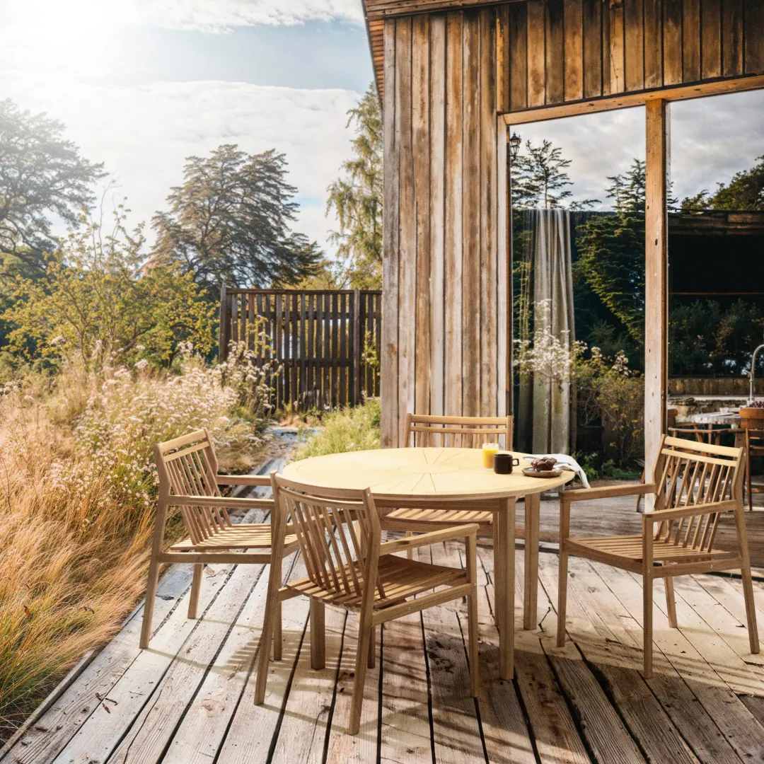 Thomas E. Alken M27 Sammen - Rundt havebord - Teak Best