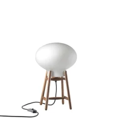 Philip Bro & Dögg Gudmundsdottir U4 Hiti - Bordlampe - Valnød - Opalt glas